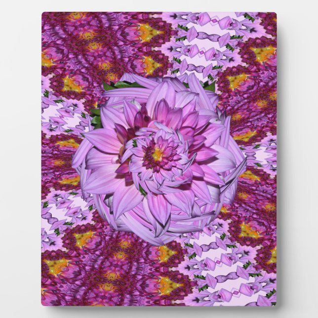 Twisted Dahlia Flower Plaque (Front)