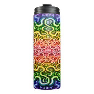 Twisted Double Rainbow Thermal Tumbler