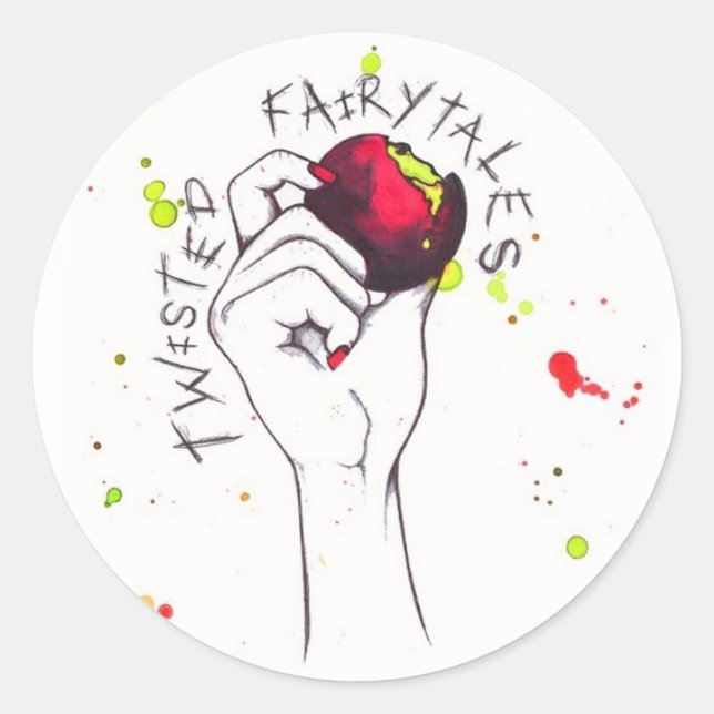 Twisted Fairytales Classic Round Sticker (Front)