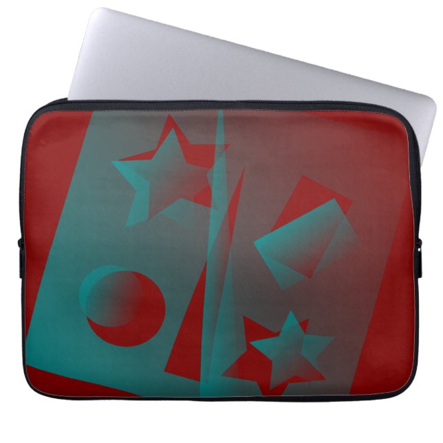 twisted geometry laptop sleeve (Front)