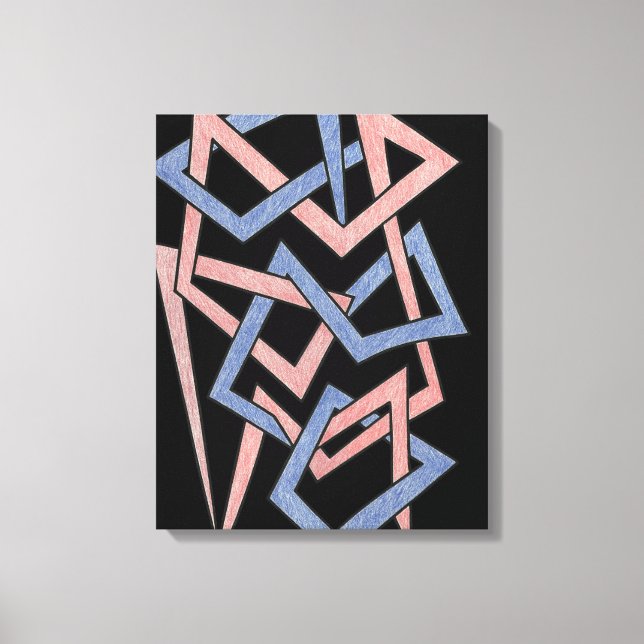 Twisted Hues Canvas Print (Front)