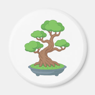 Twisted Japanese Bonsai Tree Magnet