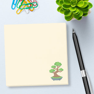 Twisted Japanese Bonsai Tree Yellow Post-it Notes