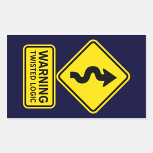 Twisted Logic Sticker