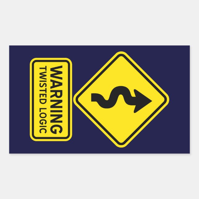 Twisted Logic Sticker (Front)