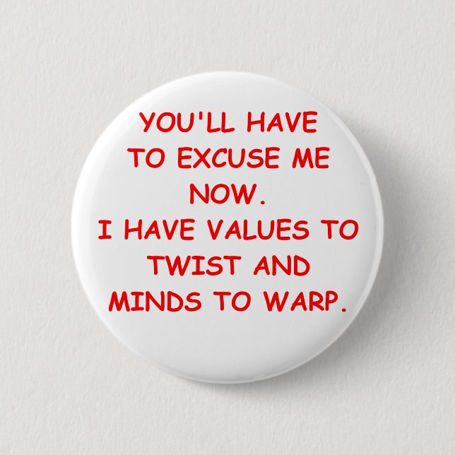 twisted mind 2 inch round button (Front)
