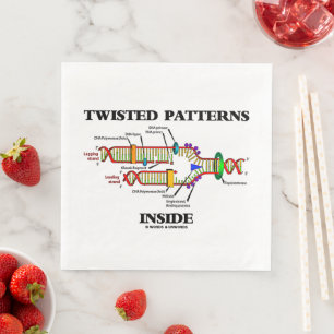 Twisted Patterns Inside DNA Replication Humour Napkin