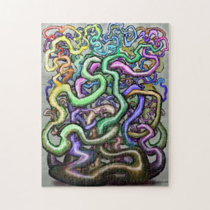 Twisted Rainbow Vines Jigsaw Puzzle