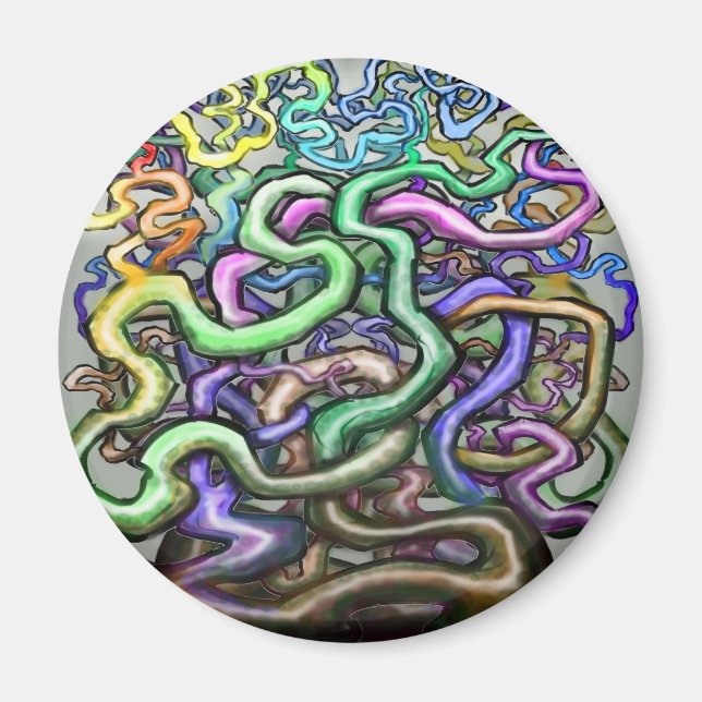 Twisted Rainbow Vines Magnet (Front)