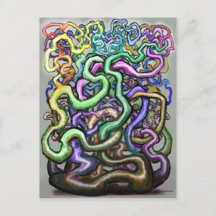 Twisted Rainbow Vines Postcard