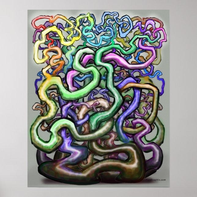 Twisted Rainbow Vines Poster (Front)