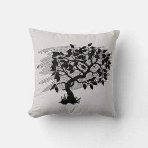 Twisted Sapling Throw Pillow