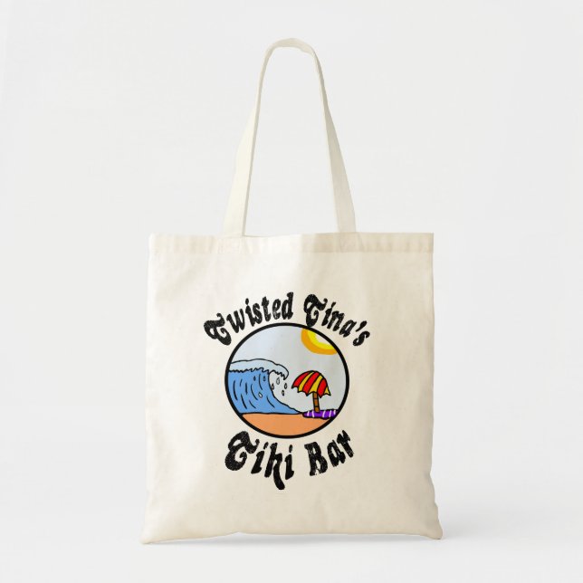 Twisted Tinas Tiki Bar Tote Bag (Front)