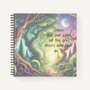 Twisted Tree Path & Quote Notebook