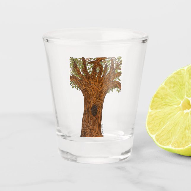Twisted Tree Shot Glass (Front)
