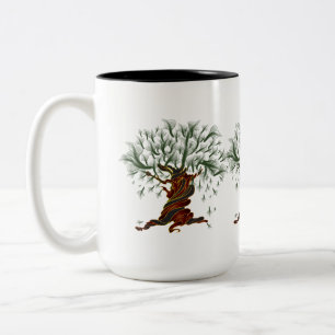 Twisted Tree Two-Tone Coffee Mug