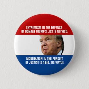 Twisted Trump Logic 2 Inch Round Button