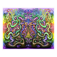 Twisted Vines Overlapping Rainbow