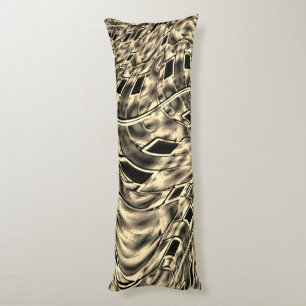 Twisted with a dark beige tone, mirror body pillow