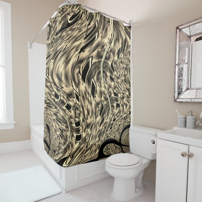 Twisted with a strong shade of beige, mirror (In Situ)