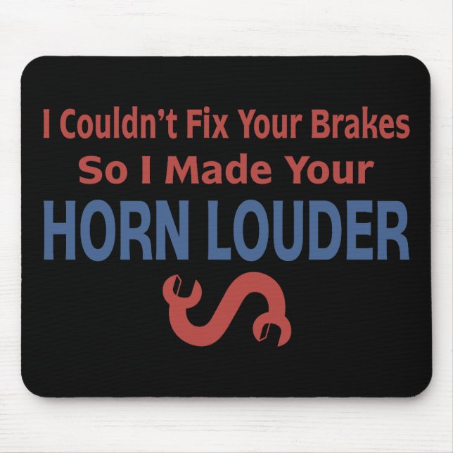 Twisted Wrench - Brakes & Horn Mouse Pad (Front)