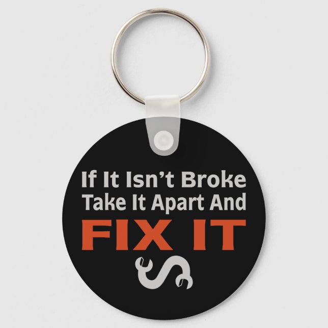 Twisted Wrench - FIX IT Keychain (Front)