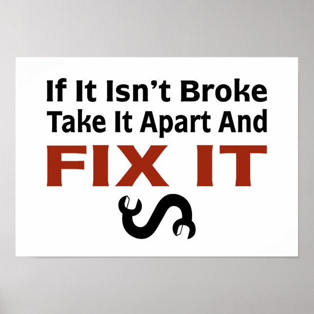 Twisted Wrench - FIX IT Poster (Front)