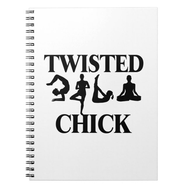 Twisted Yoga Chick Notebook (Front)