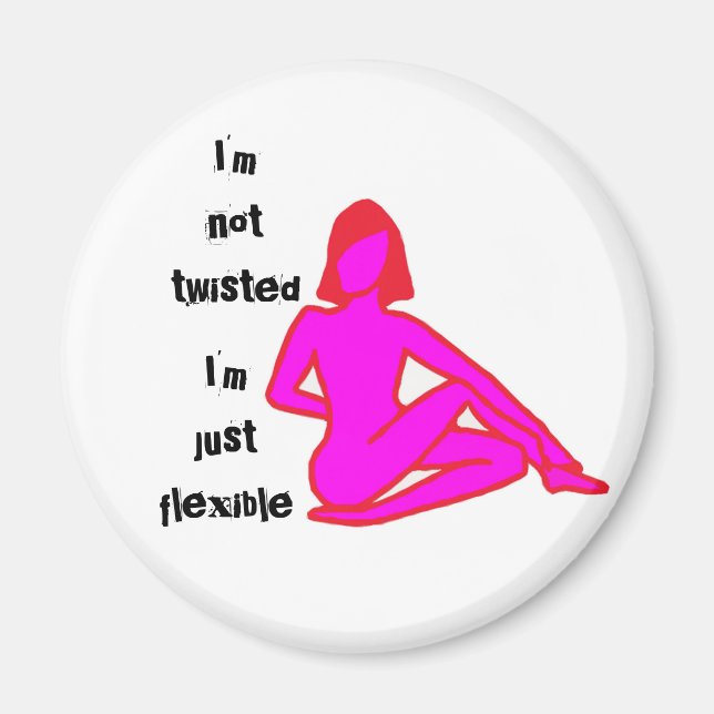 Twisted - Yoga Magnet (Front)