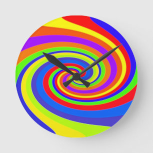 Twister Round Clock