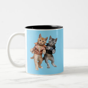 Twistin' Tabbies Two-Tone Coffee Mug