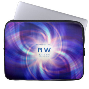 Twisting Effect Multicolors Personalized Laptop Sleeve