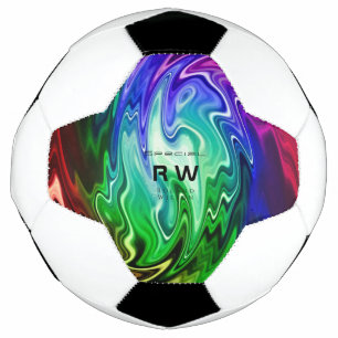 Twisting Liquid Multicolors Personalized Soccer Ball