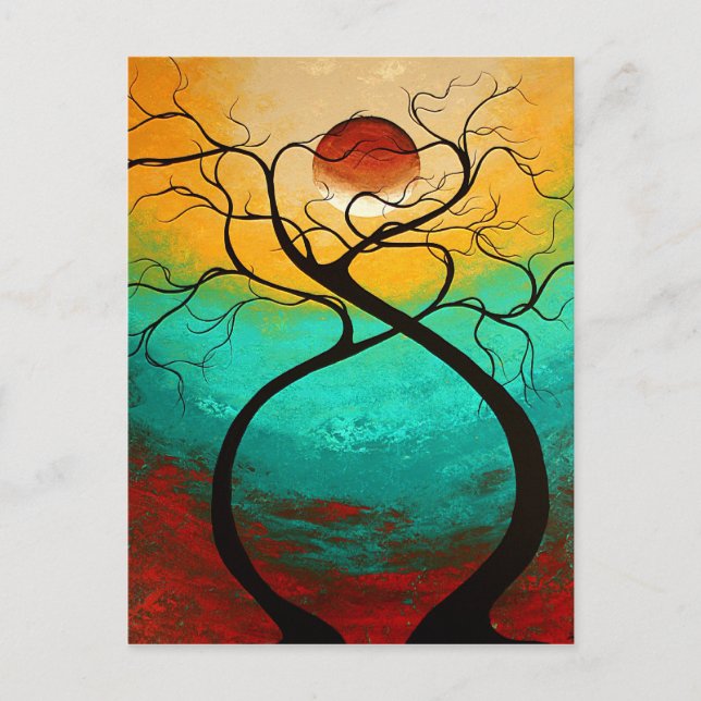 Twisting Love Original Art MADART Postcard Design (Front)