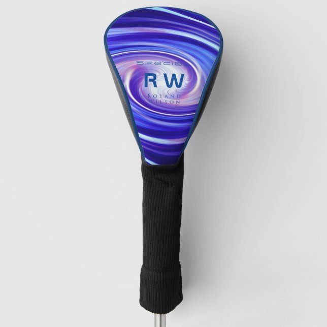Twisting Red Marine Personalized Golf Head Cover (Front)
