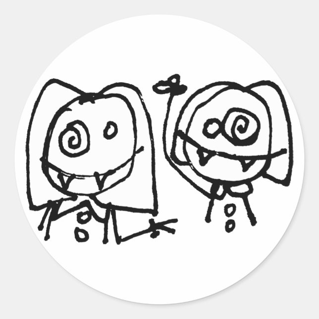 Twitarded Just Heads Sm Sticker (Front)