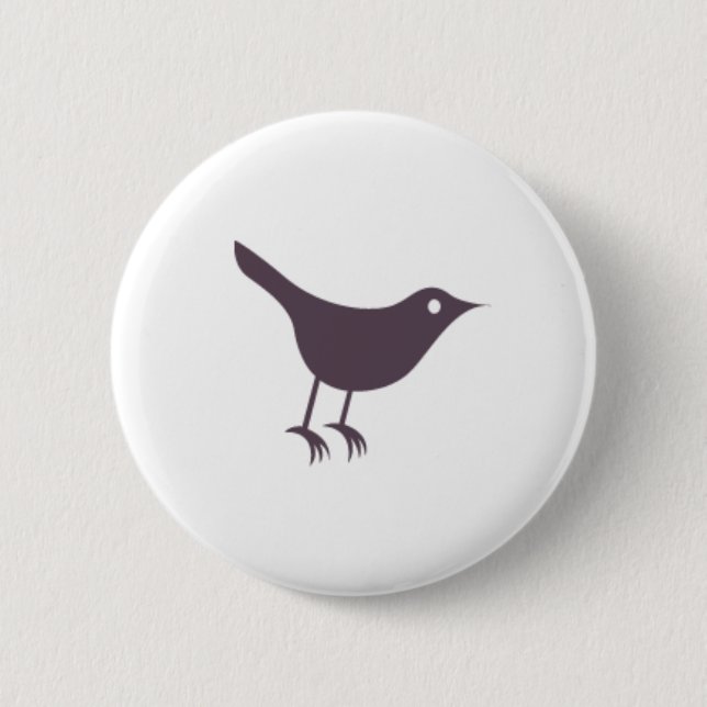 Twitter 2 Inch Round Button (Front)