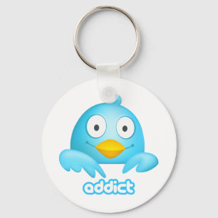 Twitter Addict Keychain
