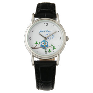 Twitter bird singing name women's watch