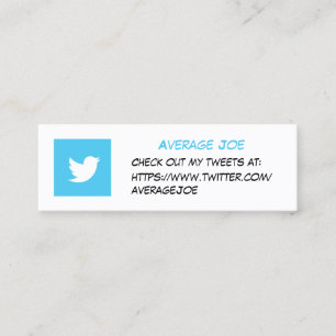Twitter Business Cards / Call to action
