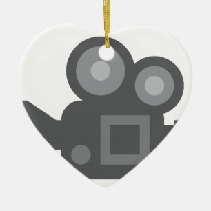 Twitter Emoji - Camera film making Ceramic Ornament