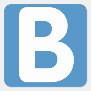Twitter emoji - Letter B Square Sticker