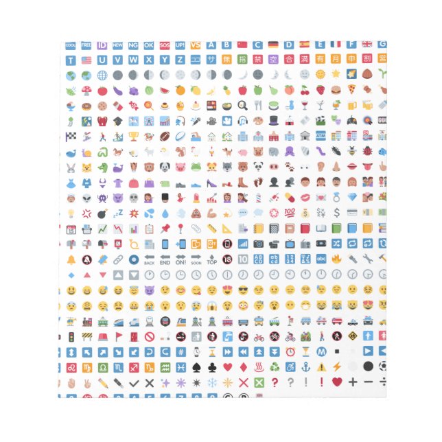 Twitter Emoji (Twemoji) Notepad (Front)