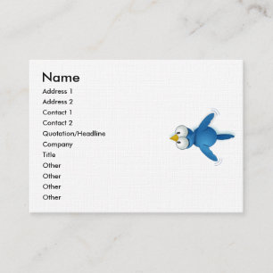 Twitter Follow Me @ Your User Name Business Card