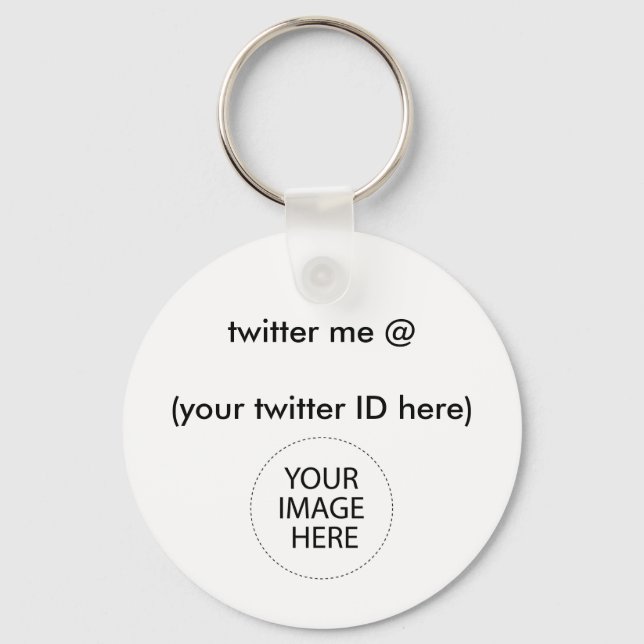 twitter me @ (your twitter ID here) The MUSEUM Keychain (Front)