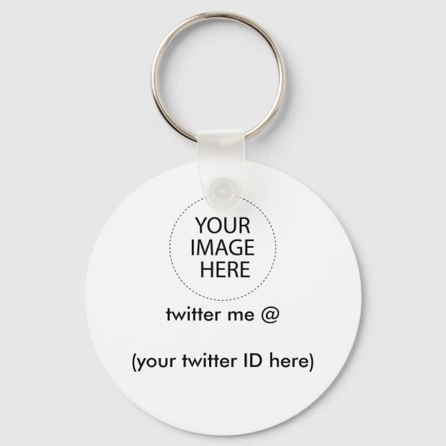 twitter me @ (your twitter ID here) The MUSEUM Keychain (Front)