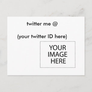 twitter me @ (your twitter ID here) The MUSEUM Postcard