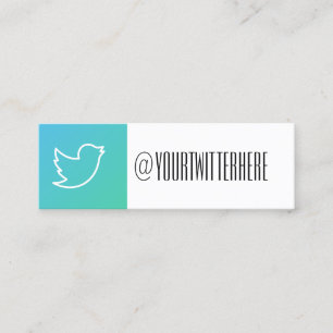 twitter modern social media business card
