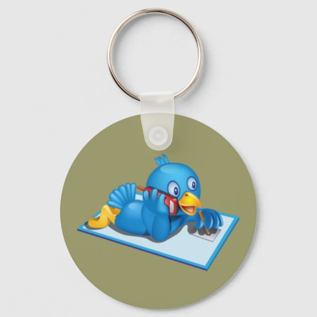 Twitter On The Phone Keychain (Front)