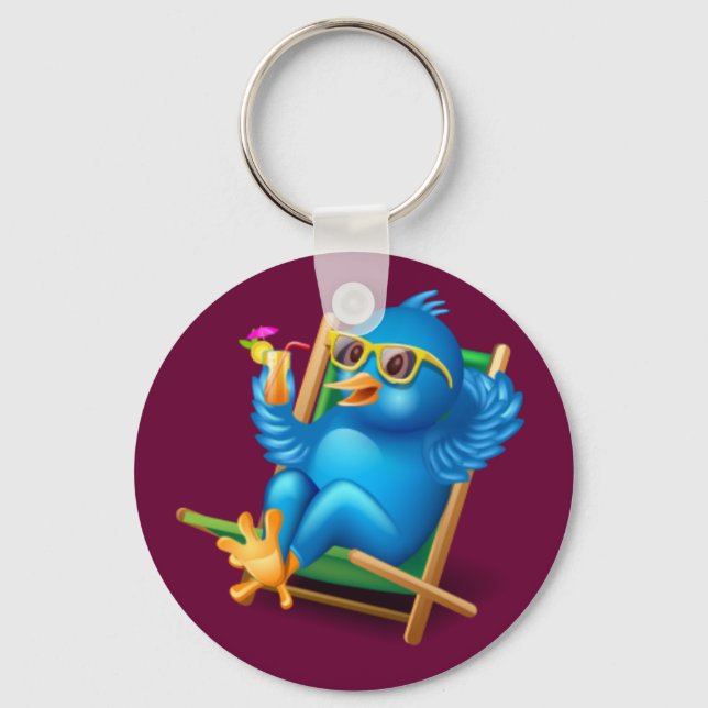 Twitter Relax Keychain (Front)